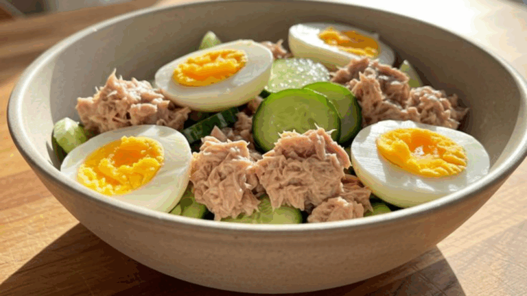 Thunfischsalat mit Ei und Gurke – in 10 Minuten zum Genuss! – erntehafen